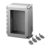 Fiberglass NEMA-4X Enclosure and Backpanel for AGM or Telular