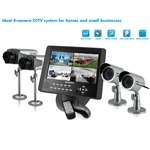 SecurityMan LCDDVR4 COMPLETE 4-CAMERA CCTV SYSTEM - 2 INDOOR & 2 OUTDOOR CAMERAS & 10.2