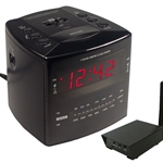 SLEUTHGEAR C12457 Covert Digital Wireless Alarm Clock w/RCA Receiver