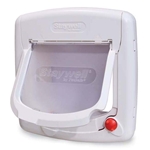 PetSafe PPA00-11324 Magnetic White Cat Flap 4 Way Lock