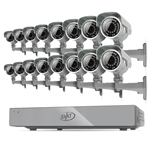 SVA 11047 16CH Smart Security DVR with 16 Ultra Hi-res Outdoor Surveillance Cameras