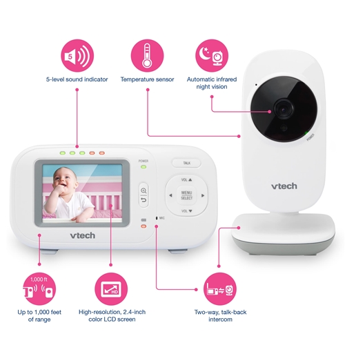 vtech baby monitor night vision