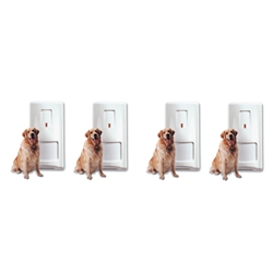 WisDom Wireless PET-Immune PIR Motion Sensor - 4 PACK