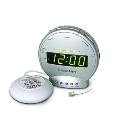 Click here to view larger image Sonic Alert Sonic Boom SBT425ss Phone Signaler/Alarm Clock