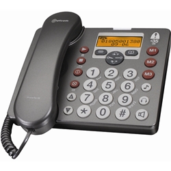 Amplicom PowerTel 58 Amplified Corded Telephone w/ Integrated Answering Machine