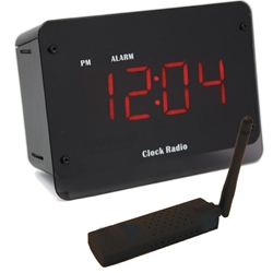 SleuthGear C12407 Digital Alarm Clock with USB Reciever & Remote View