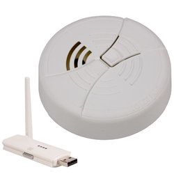 KJB Security C12537 Wireless Bottom View Smoke Detector Camera