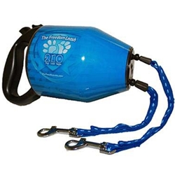 Walk two dogs safely with one hand using the PawsAboard Freedom Leash Paws Aboard The Freedom Leash