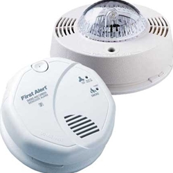 BRK Electronics SC7010B/SL177 Kit - Hard Wired T3 Smoke/ T4 Carbon Monoxide Photoelectric Alarm w/ Strobe