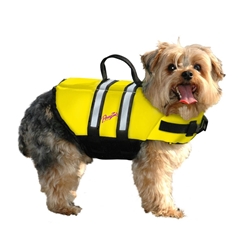 Pawz Pet Products Nylon Dog Life Jacket Yellow