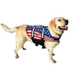 Pawz Pet Products Nylon Dog Life Jacket Flag