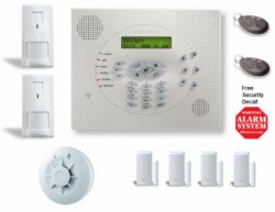 Click here to view larger image WisDom Wireless Security System BONUS Kit w/Smoke Detector