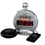 Sonic Alert Sonic Boom SBS550BC "The Skull" Alarm Clock with Bone Crusher Bed Shaker