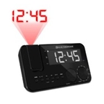 Electrohome Eaac500us Projection Clock Radio w/ Battery Backup Alarm