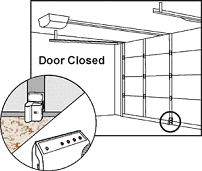 Skylink garage door monitor sensor closed