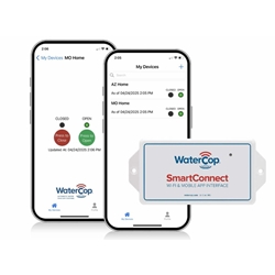 Click here to view larger image WaterCop SmartConnect WiFi and App Interface