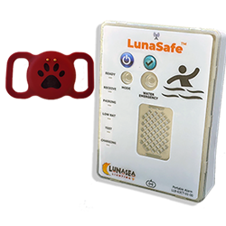 LunaSafe Pet Immersion Pool/Water Alarm Kit w/ Red Silicone Transmitter