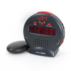 Sonic Alert SBJ525ss Sonic Bomb Jr Alarm Clock with Bed Shaker