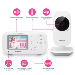 vtech 2.4 video baby monitor