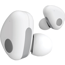 iEssentials IEN-BTEHL-WT Halo True Wireless Bluetooth Earbuds with Microphone & Charging Case