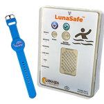 LunaSafe Child Immersion Pool/Water Alarm Kit w/ Blue Silicone Wristband