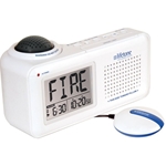 Lifetone HLAC151 Bedside Vibrating Fire Alarm and Clock