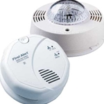 BRK Electronics SC7010B/SL177 Kit - Hard Wired T3 Smoke/ T4 Carbon Monoxide Photoelectric Alarm w/ Strobe