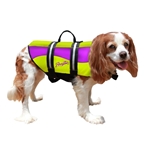 Pawz Pet Products Neoprene Dog Life Jacket Yellow/Purple