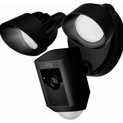 Ring HD Security Camera with Floodlights and Siren Alarm